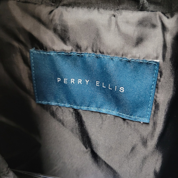 Perry Ellis Men's Quilted Puffer Full-Zip Hoodie Vest Size Large Excellent - Picture 10 of 10